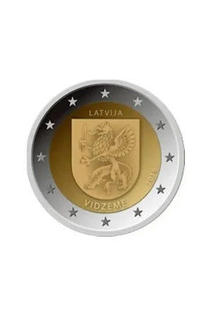 2 Euro Letland 2016 Vidzeme Unc Rabat