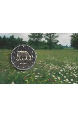 2 Euro Letland 2016KoeBu in coincard Darmowa dostawa