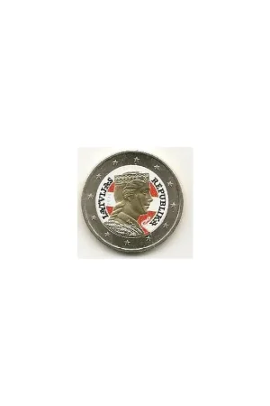 2 Euro Letland 2014 gekleurd Type 7 Oferta