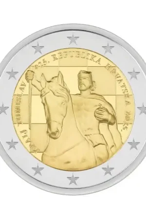 Rabat 2 Euro Kroatië 2025 '1100 jaar Koninkrijk - Koning Tomislav' Unc