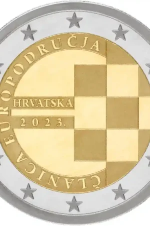 2 Euro Kroatië 2023 'Lid van de eurozone' Unc Ekspresowa dostawa