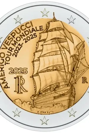 Tylko dziś 2 Euro Italië 2025 'Amerigo Vespucci' Unc
