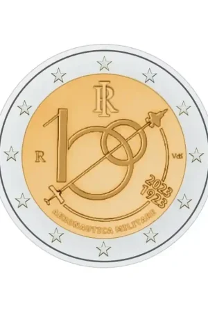 Oferta limitowana 2 Euro Italië 2023 '100 jaar Luchtmacht' Unc
