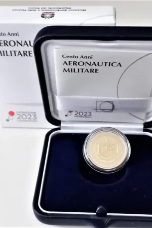 2 Euro Italië 2023 '100 jaar Luchtmacht' Proof Ekspresowa dostawa
