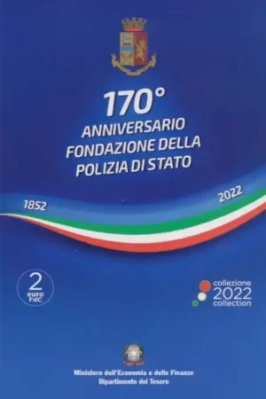 2 euro Italië 2022 'Nationale Politie' Fdc in coincard Oferta limitowana