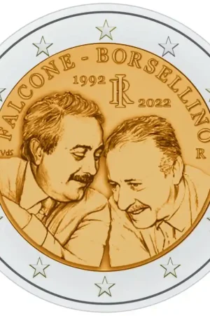 Szybka dostawa 2 euro Italië 2022 'Falcone & Borsellino' Unc