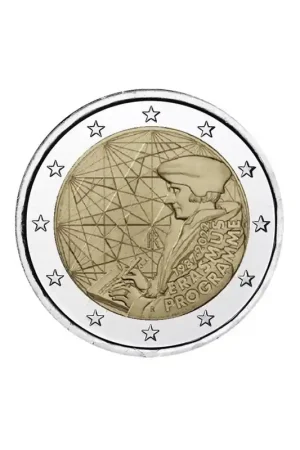 2 Euro Italië 2022 'Erasmus-Programma' Unc Darmowa dostawa