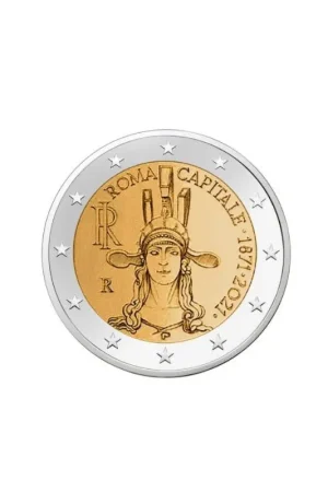 Wysoka jakość 2 euro Italië 2021 'Hoofdstad Rome' Unc