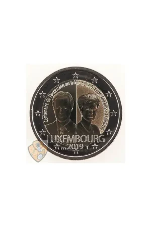 Niska cena 2 euro Luxemburg 2019 Charlotte met muntteken Servaas