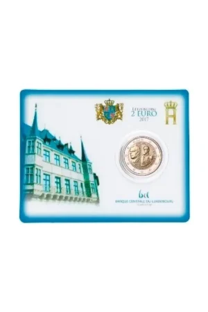 2 Euro Luxemburg 2017 Willlem III Bu in coincard Szybka dostawa