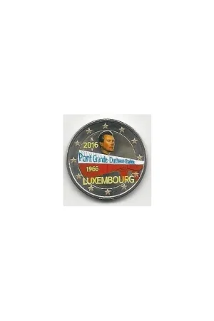 2 Euro Luxemburg 2016 Groothertogin Charlotte Brug Gekleurd Nowość