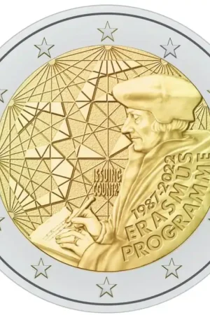 Wysoka jakość 2 euro Ierland 2022 'Erasmus-Programma' Unc
