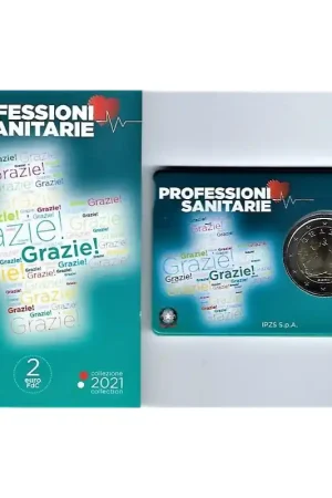 2 euro Italië 2021 'Grazie' FDC in coincard Zamów teraz