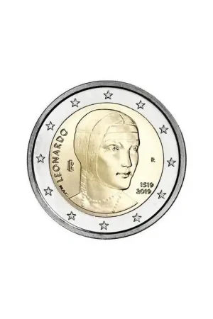 Tylko dziś 2 Euro Italië 2019Leonardo Da Vinci Unc