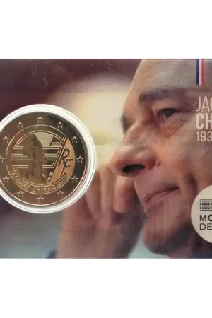 2 euro Frankrijk 2022 'Jacques Chirac' Bu in coincard Szybka dostawa