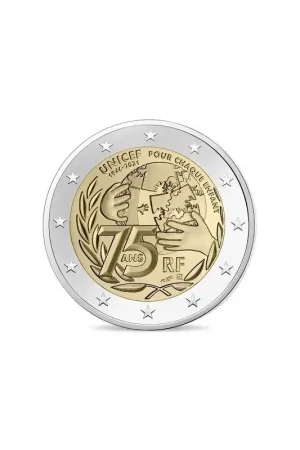 2 euro Frankrijk 2021 'Unicef' Unc Tylko dziś
