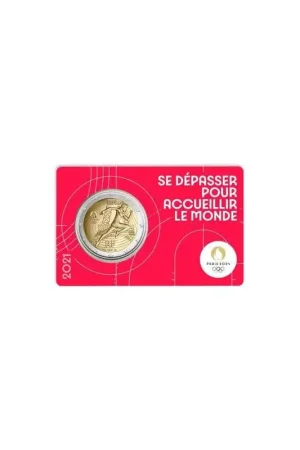 2 euro Frankrijk 2021 'Olympics' Bu in coincard Rood Promocja
