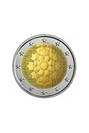 2 euro Frankrijk 2018 Korenbloem Unc Zwrot pieniędzy