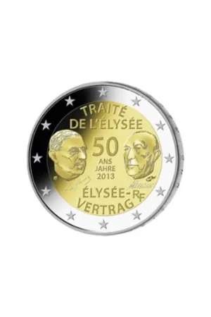 2 Euro Frankrijk 2013 Verdrag van Elysée Darmowa dostawa