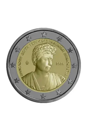 Wysoka jakość 2 euro Griekenland 2024 'Penelope Delta' Unc