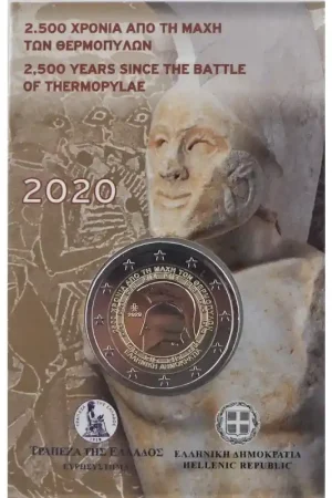 2 euro Griekenland 2020 Slag bij Thermopylae Bu in coincard Najlepsza cena