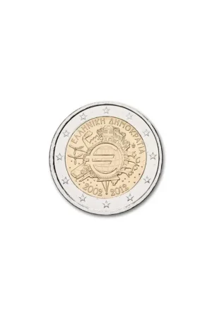 2 Euro Griekenland 2012 10 Jaar Euro Unc Oferta
