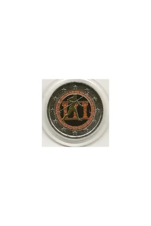 Rabat 2 euro Griekenland 2010 Marathon gekleurd 115/4