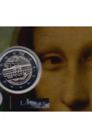 2 euro Frankrijk 2025 'Louvre - Mona Lisa' Bu in coincard Szybka dostawa