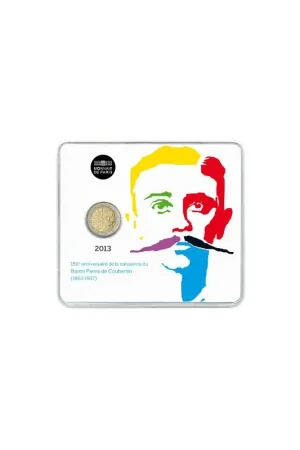 2 Euro Frankrijk 2013 Coubertin Bu in blister Darmowa dostawa