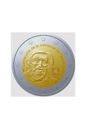 2 Euro Frankrijk 2012 'Abbe Pierre' Proof Popularny