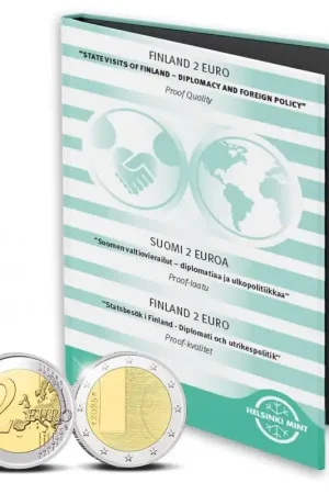 2 Euro Finland 2025 'Diplomatie en buitenlands beleid' proof Popularny