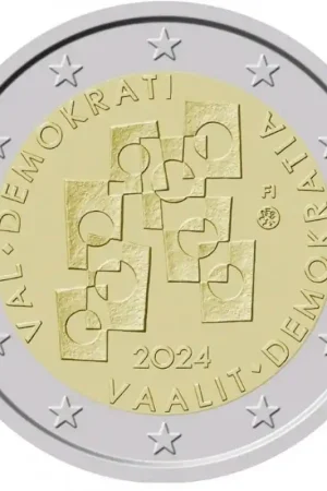 2 Euro Finland 2024 'Stemmen voor democratie' Unc Ekspresowa dostawa