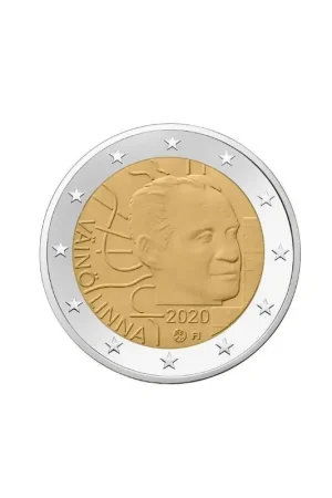 2 Euro Finland 2020 'Väinö Linna' Unc Autentyczny