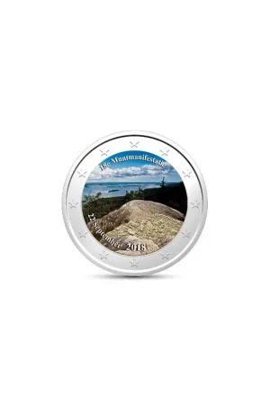 Tani 2 Euro Finland 2018 Koli National Park Gekleurd Muntmanifestatie 2018