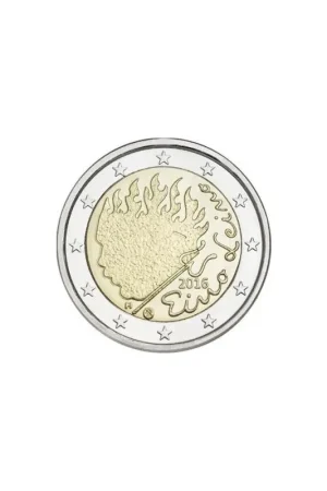 2 Euro Finland 2016 90e sterfdag Eino Leino.Unc Popularny