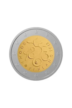 Oryginalny 2 Euro Finland 2013150 jaar parlement Unc