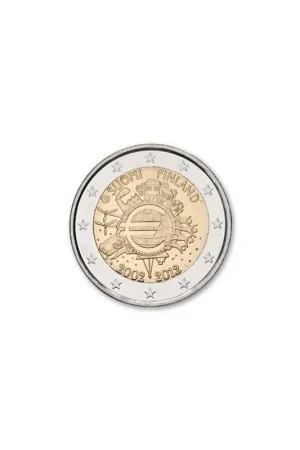 Nowość 2 Euro Finland 2012 10 Jaar Euro Unc