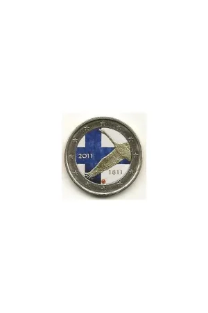 2 Euro Finland 2011 200 jaar bank van Finland Gekl. 135/4 Popularny