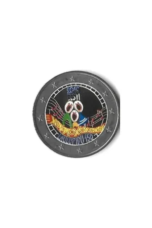 Nowość 2 Euro Estland 2019 150 jaar Ets Songfestival Gekleurd