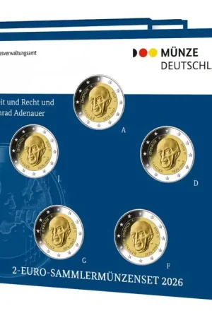 2 Euro Duitsland 2026 ADFG & J 'Konrad Adenauer' Bu Darmowa dostawa