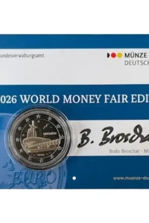 2 Euro Duitsland 2026 A 'Bremen' Proof World Money Fair Berlin Darmowa dostawa