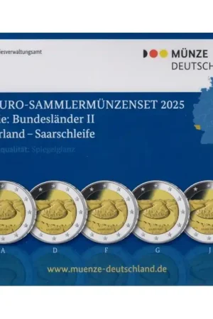 2 Euro Duitsland 2025 ADFG & J 'Saarland' Proof Wyprzedaż