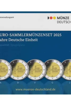 Rabat 2 Euro Duitsland 2025 ADFG & J 'Duitse eenheid' Proof