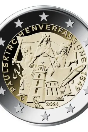 Darmowa dostawa 2 Euro Duitsland 2024 J 'Paulus kerk' Unc