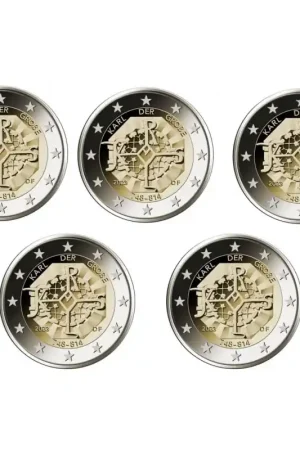 Tani 2 Euro Duitsland 2023 ADFG & J 'Karel de Grote' Unc