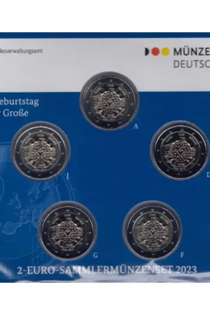 2 Euro Duitsland 2023 ADFG & J 'Karel de Grote' Bu Autentyczny