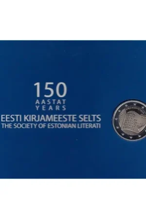 Promocja 2 Euro Estland 2022 'Literaire Sociëteit' Bu in blister
