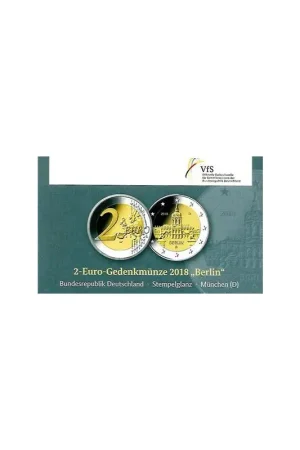 Najlepsza cena 2 Euro Duitsland 2018 D Charlottenburg Berlijn in coincard