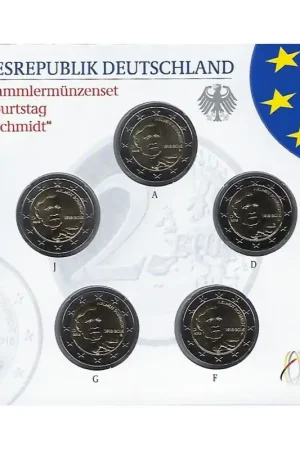 Kup teraz 2 Euro Duitsland 2018 ADFG & J Helmut Schmidt Bu