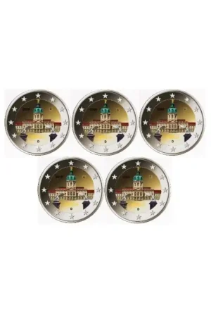 Oferta limitowana 2 Euro Duitsland 2018 ADFG & J Charlottenburg Berlijn Gekleurd